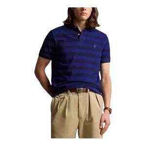 Ralph Lauren classic fit  Striped Cotton Mesh Polo Shirt XL